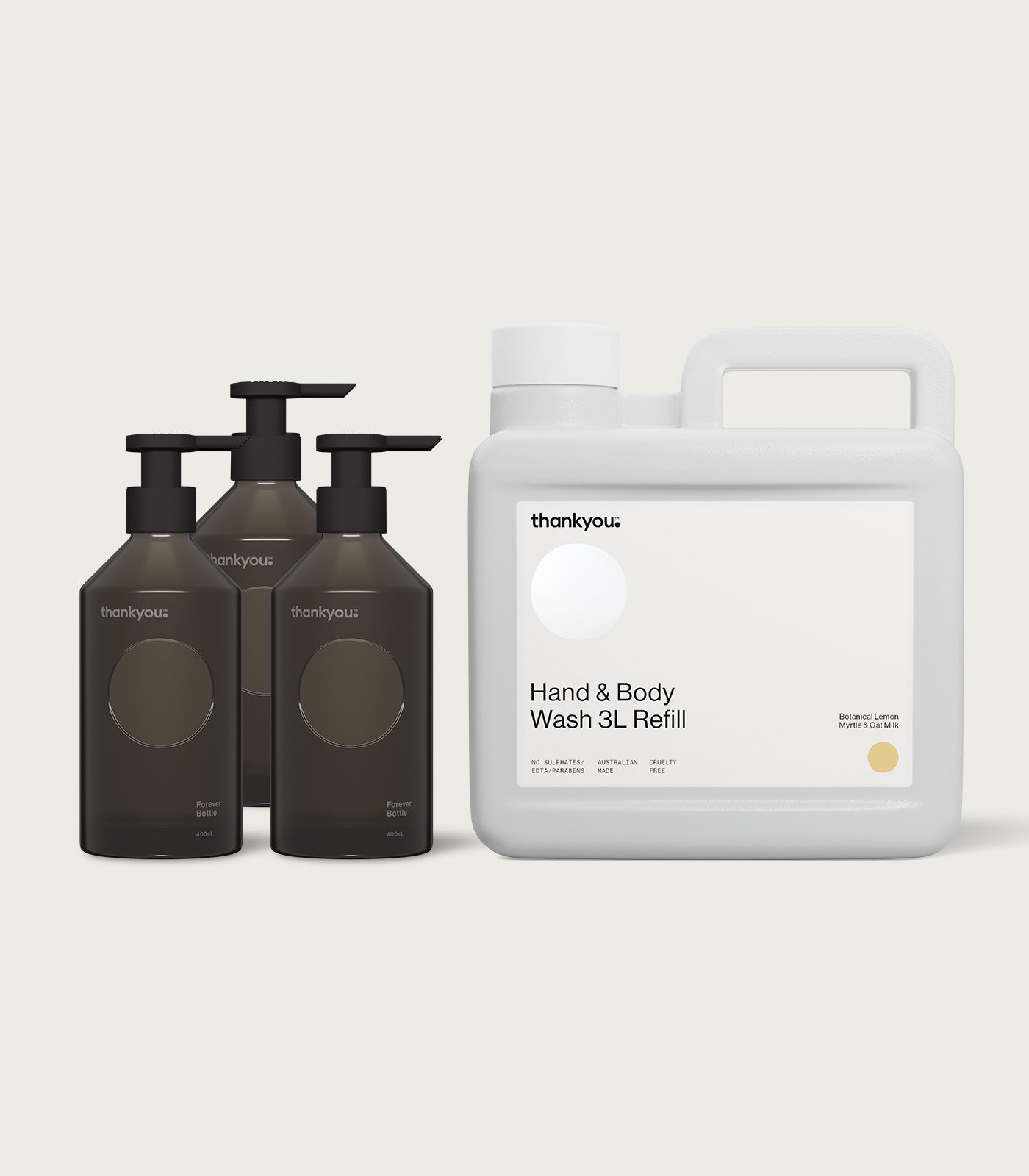 Hand & Body Wash 3L + 3 | Botanical Lemon Myrtle & Oat Milk
