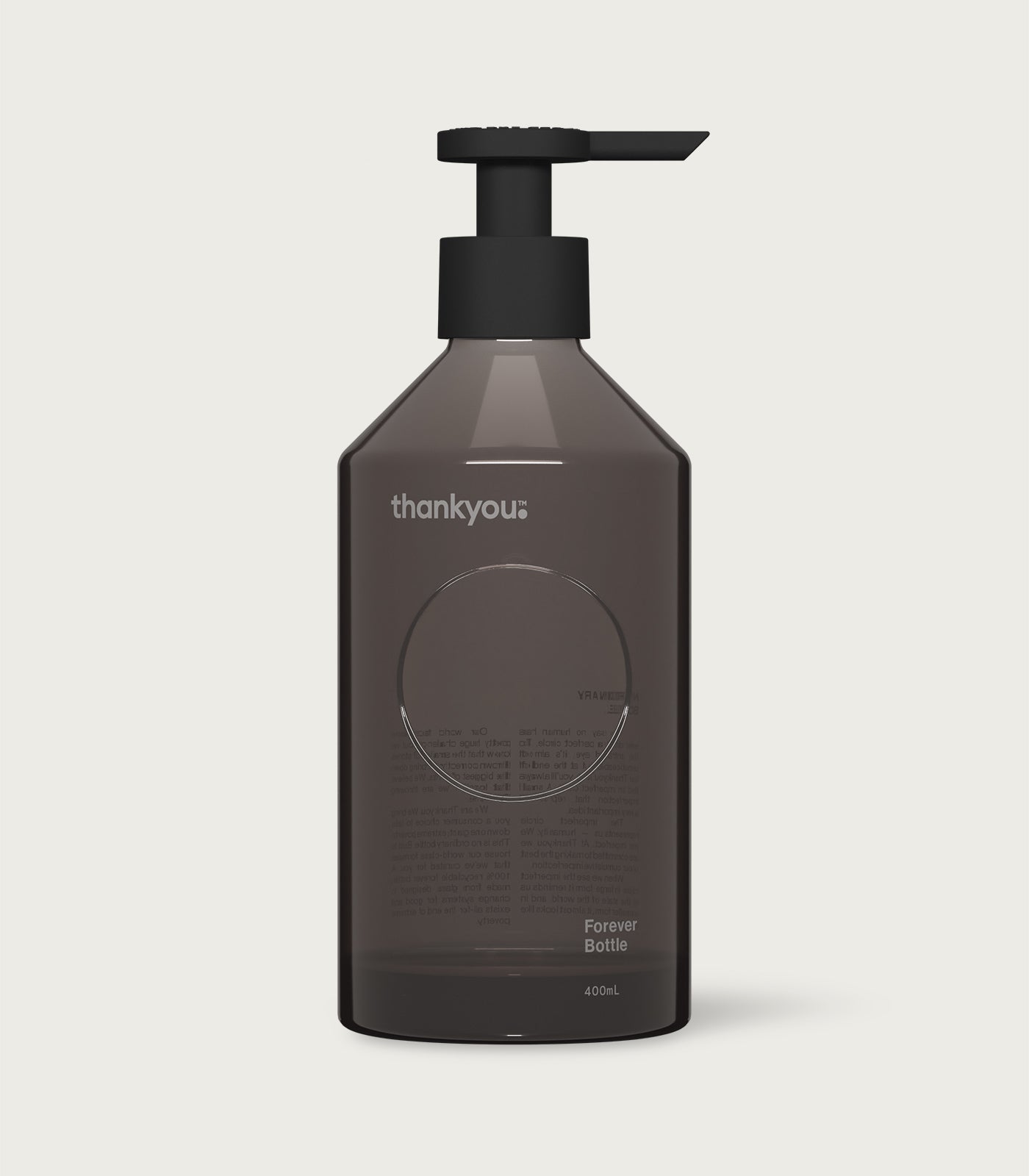 Forever Bottle - Pump | Charcoal Glass