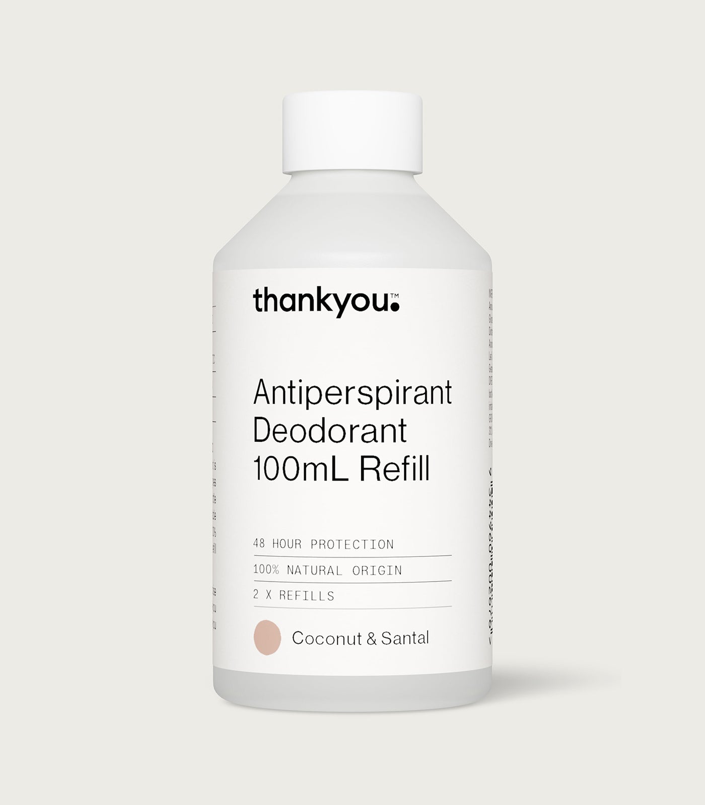 Antiperspirant Deodorant Refill - 100mL | Coconut & Santal - Thankyou Co (New Shopify)
