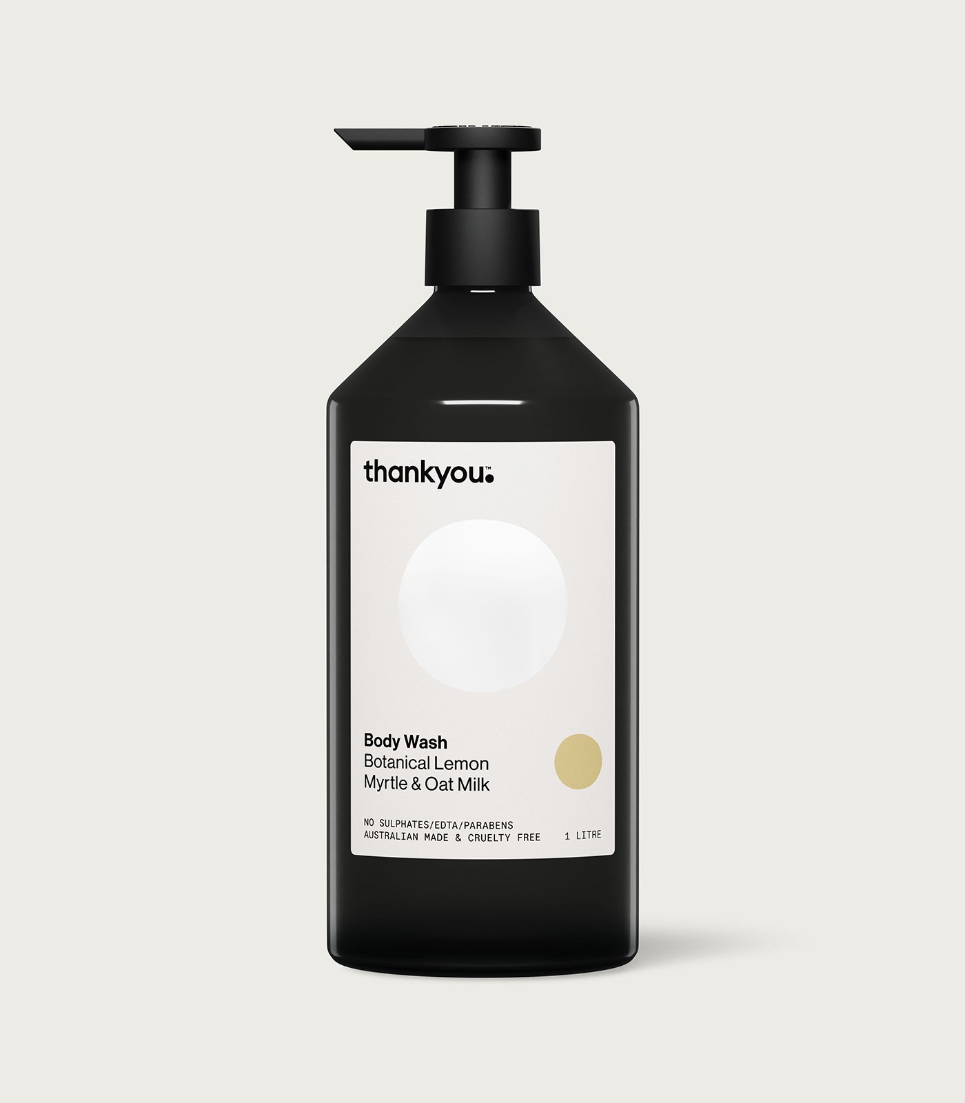 Body Wash - Botanical Lemon Myrtle & Oat Milk - 1L - Front - Thankyou
