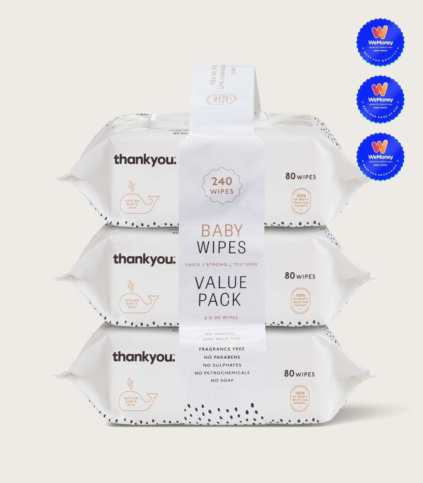 Baby Wipes 3 Pack