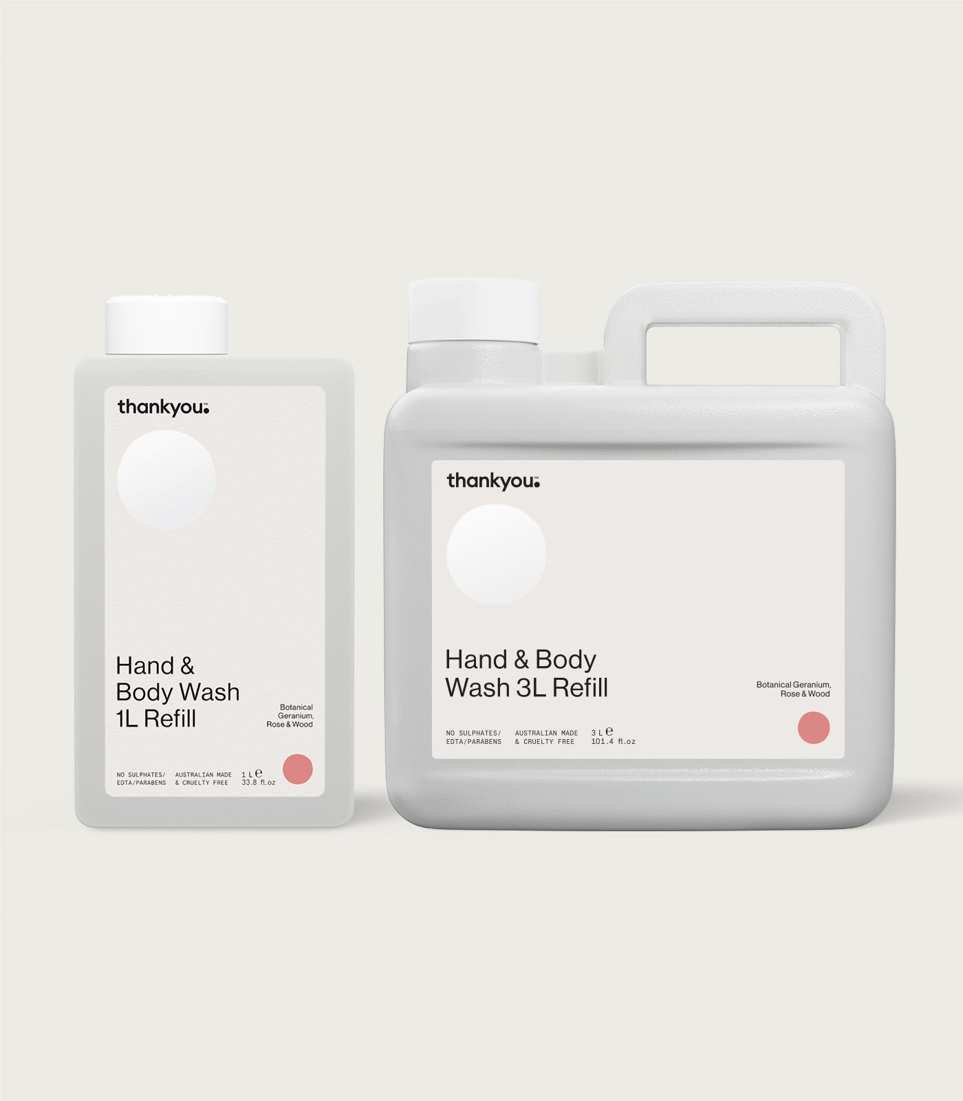 Hand & Body Wash Refill | Botanical Geranium, Rose & Wood