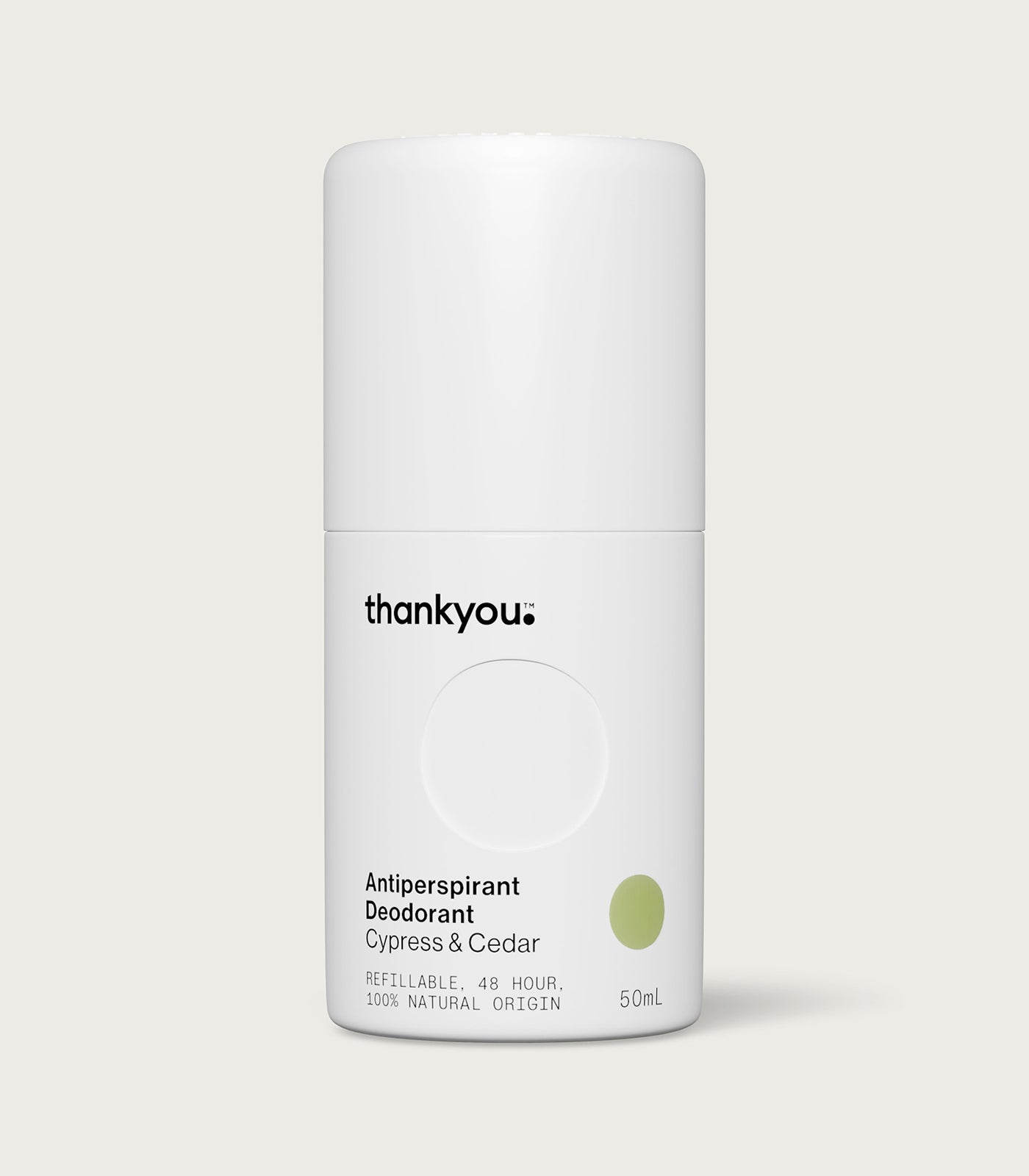 Antiperspirant Deodorant - Cypress & Cedar - 50mL - Front - Thankyou